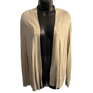 Ann Taylor Factory Beige fly away Cardigan